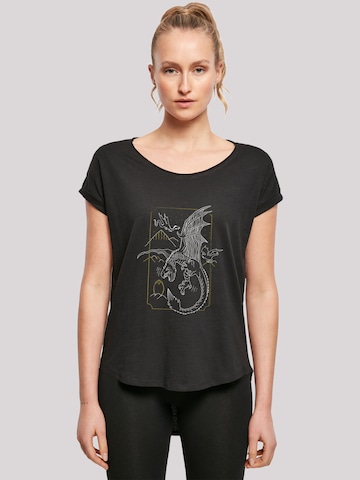 F4NT4STIC Shirt 'Harry Potter Dragon' in Schwarz: predná strana