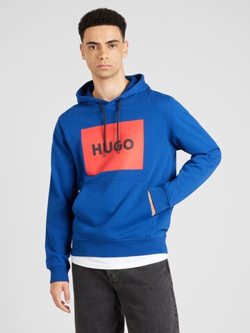 HUGO - Sweatshirt 'Duratschi' em azul: frente