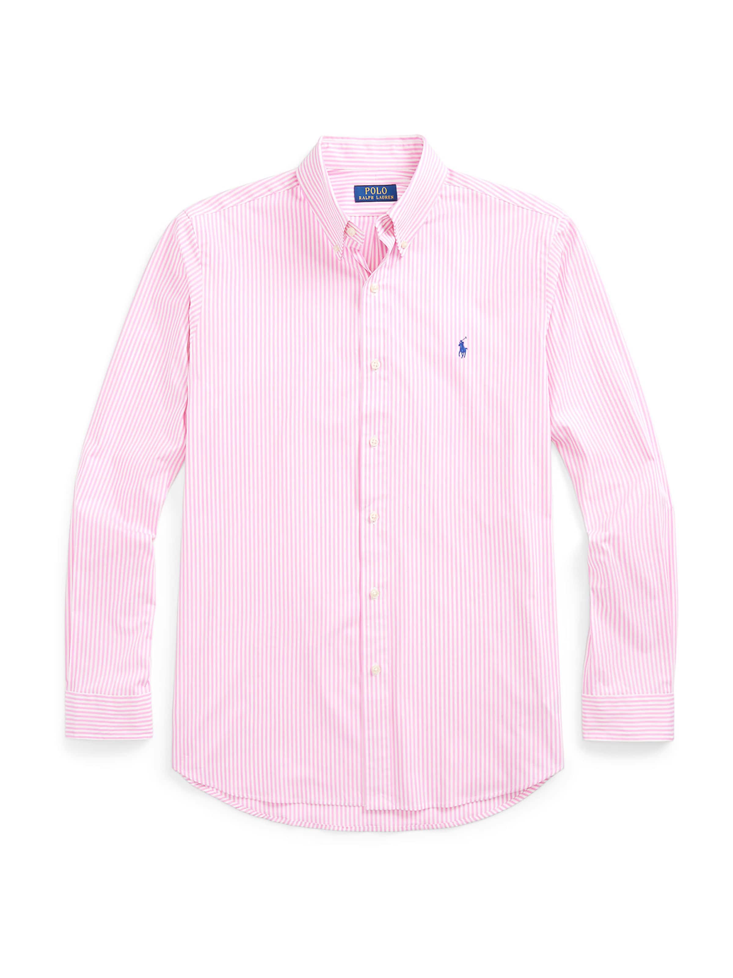 Polo Ralph Lauren - Slim Fit Camisa clássica em rosa: frente