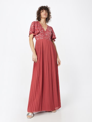 Maya Deluxe Evening Dress in Red