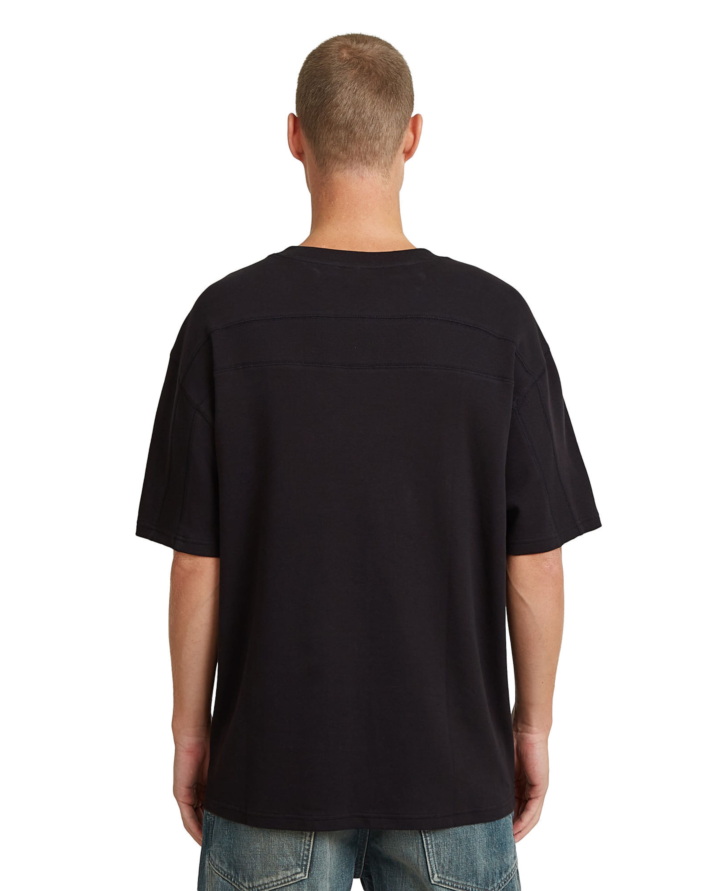 G-STAR Shirt 'Rib Insert Relaxed' in Black