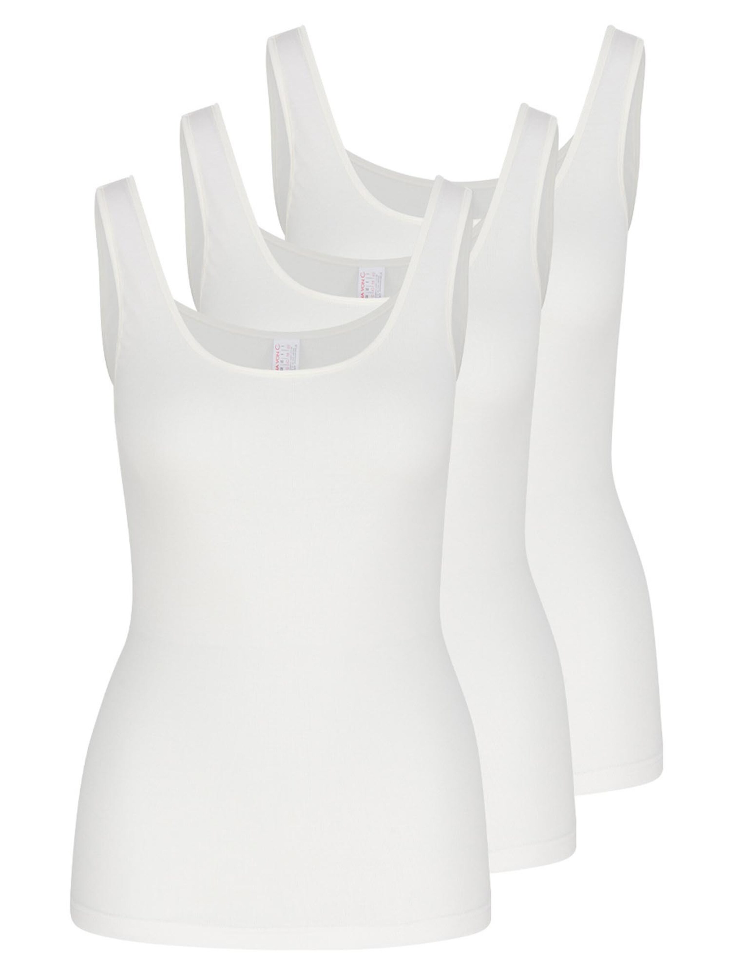 Nina von C. Unterhemd 'Daily'‌‌‌‌‌‌ in Weiß: Vorderseite