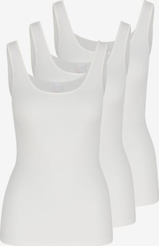 Nina von C. Unterhemd 'Daily' in Weiß: Vorderseite