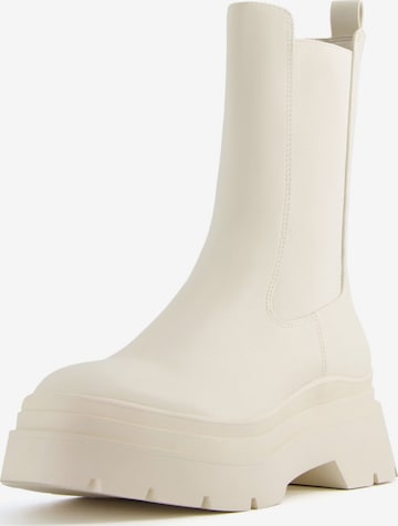 Bershka Chelsea Boots i beige: forside