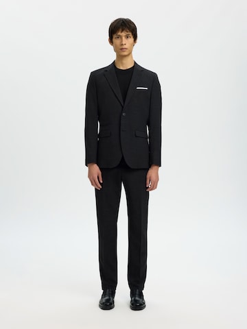 SELECTED Přiléhavý střih Sako 'SLHOASIS' – černá