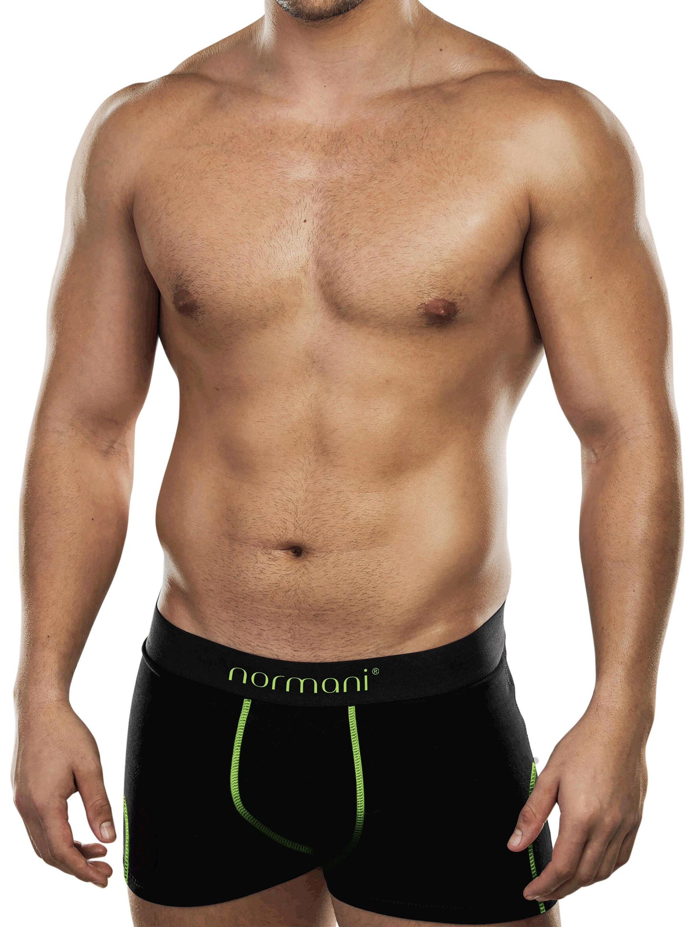 Boxers normani en vert : devant