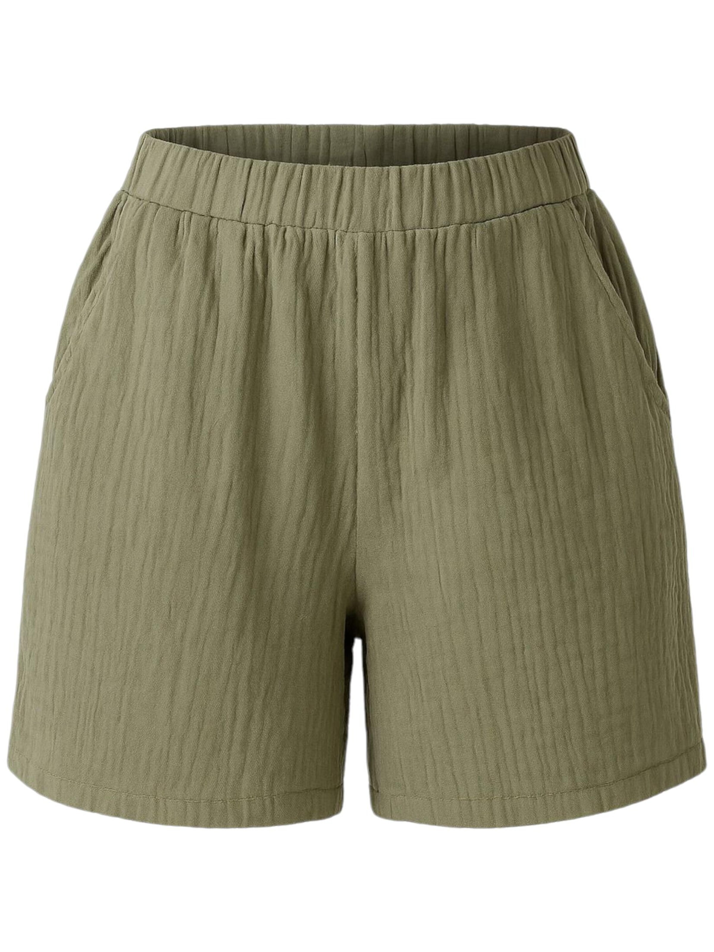 WENOR Broek 'NOOR' in Groen: voorkant