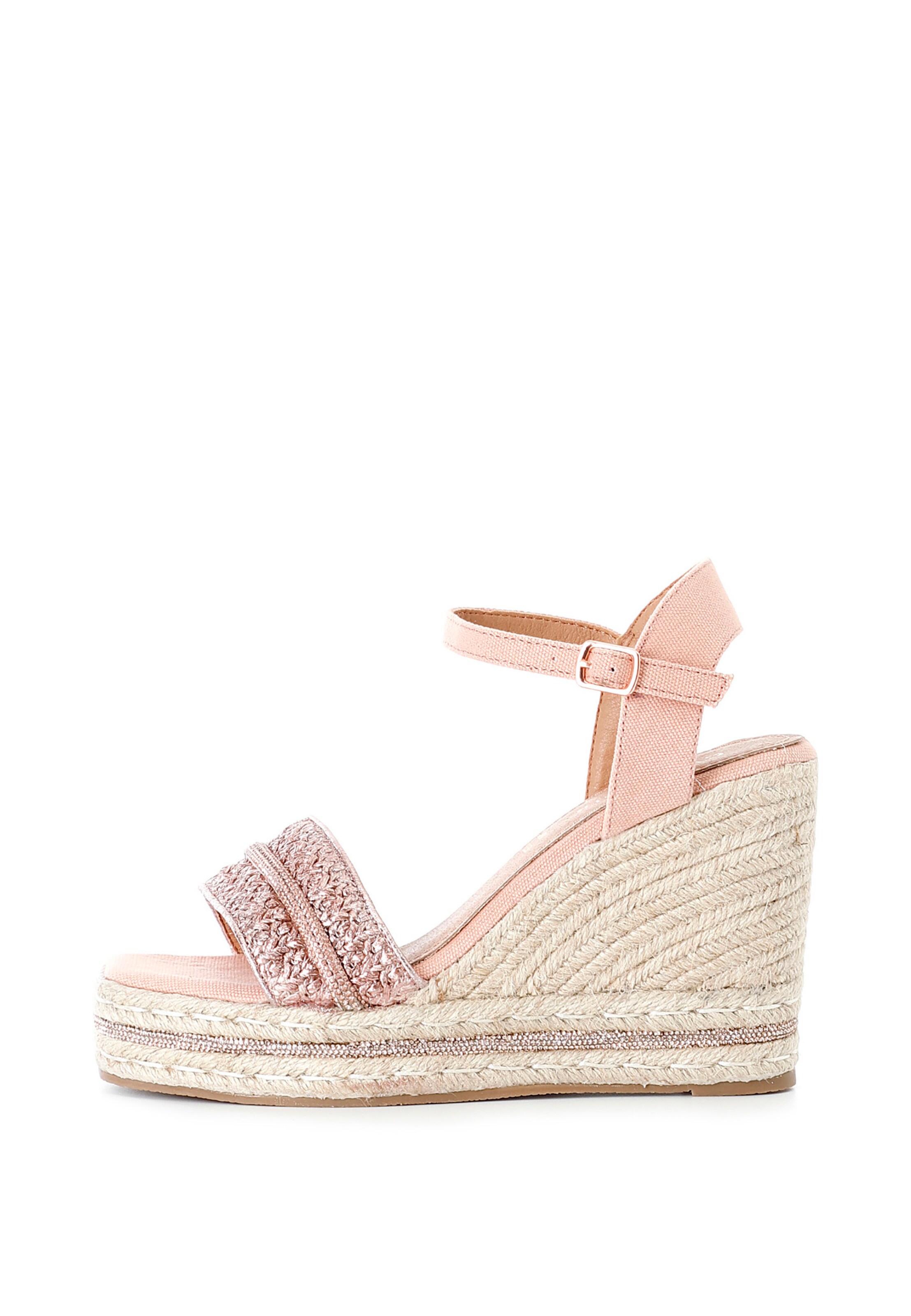 Sandales CAFè NOIR en rose : devant