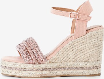 Sandales CAFè NOIR en rose : devant