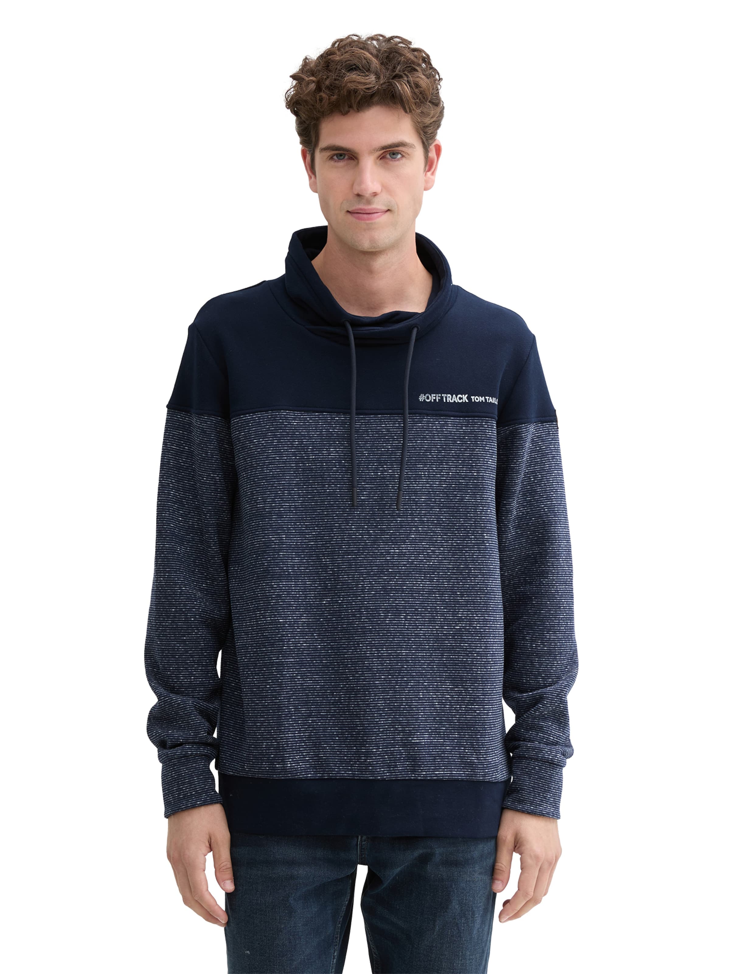 TOM TAILOR Μπλούζα φούτερ σε μπλε: μπροστά