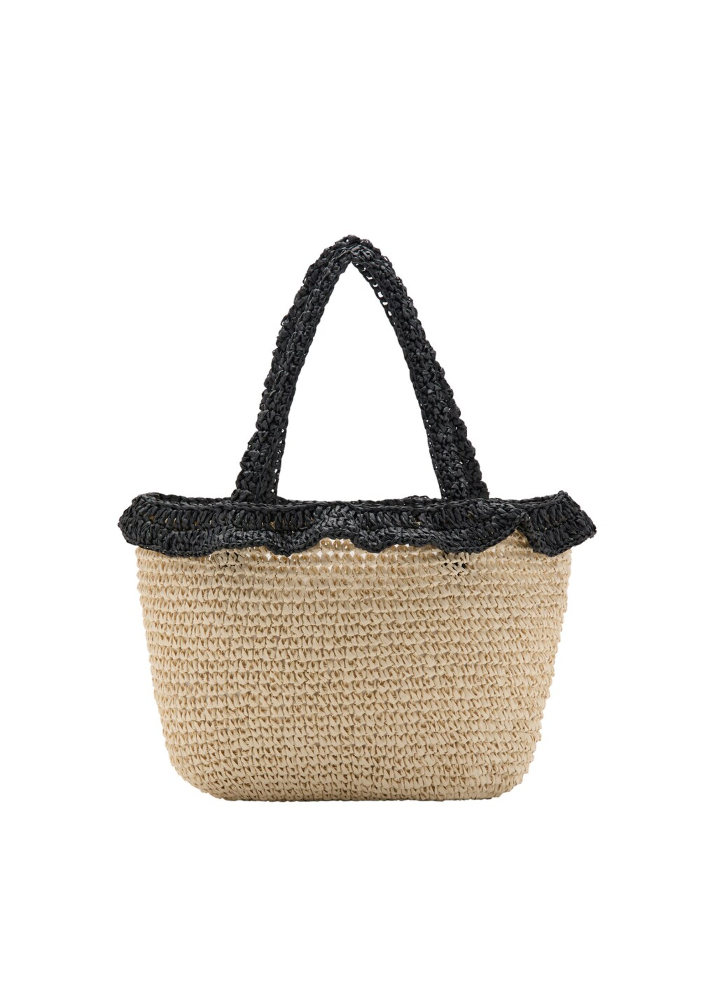 MANGO TEEN Handtasche 'Mila' in beige / schwarz, Produktansicht