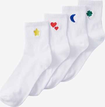 balta PIECES Kojinės 'PCMOVA': priekis