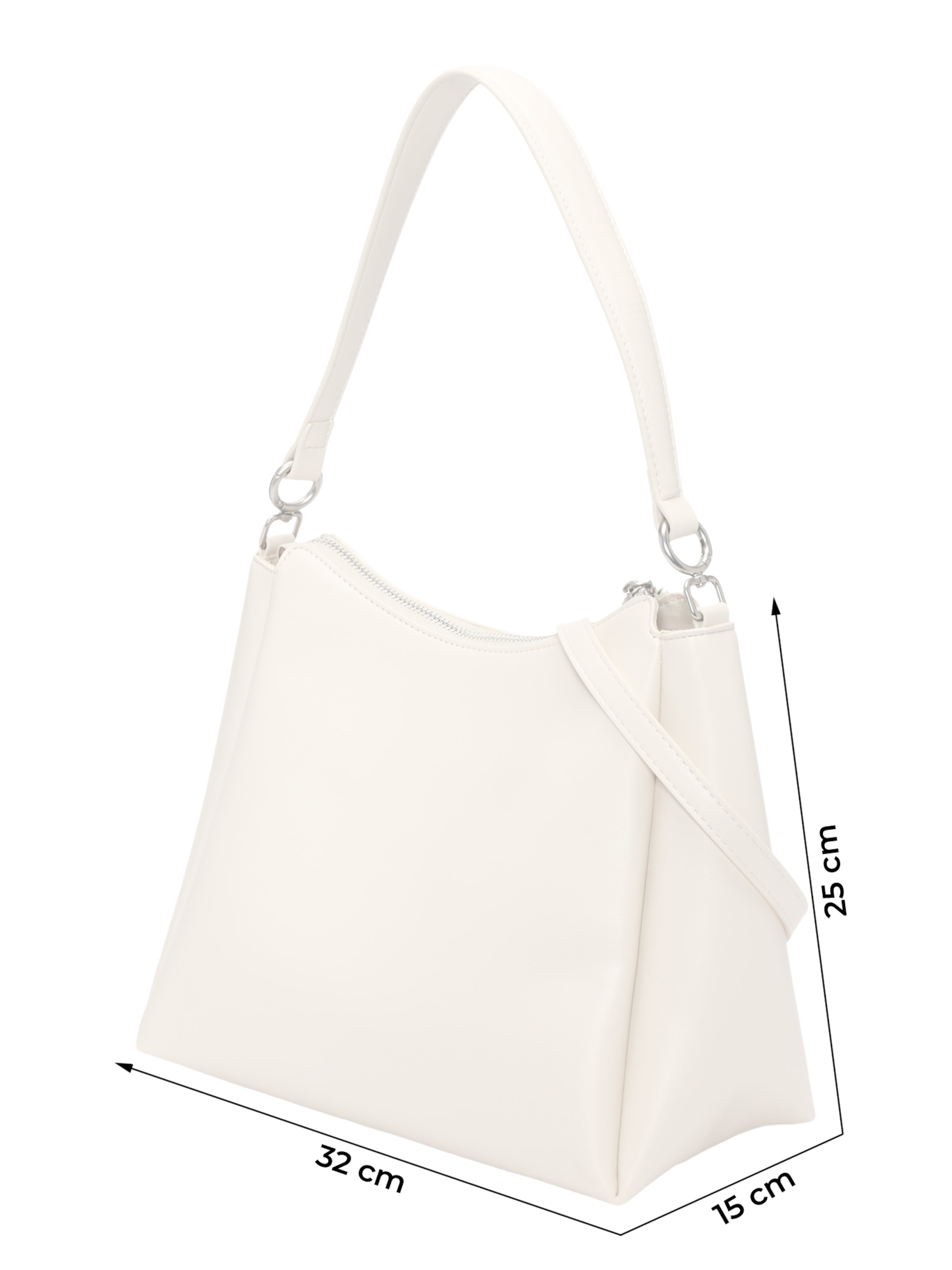 Seidenfelt Schultertasche 'Sandve' in Beige