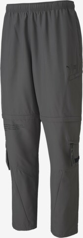 PUMA Regular Sportbroek in Grijs: voorkant