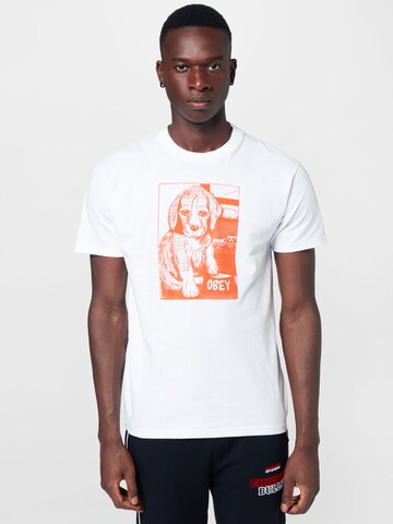 Obey Shirt in White: front