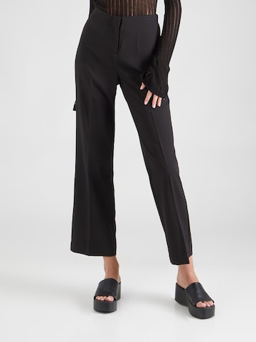 Regular Pantalon à plis 'YASMINE' ONLY en noir : devant