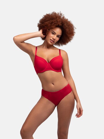 Dorina T-shirt BH 'DEMI' in Rood: voorkant