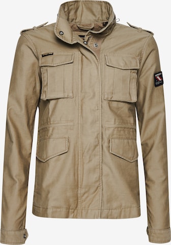 Veste mi-saison Superdry en beige : devant