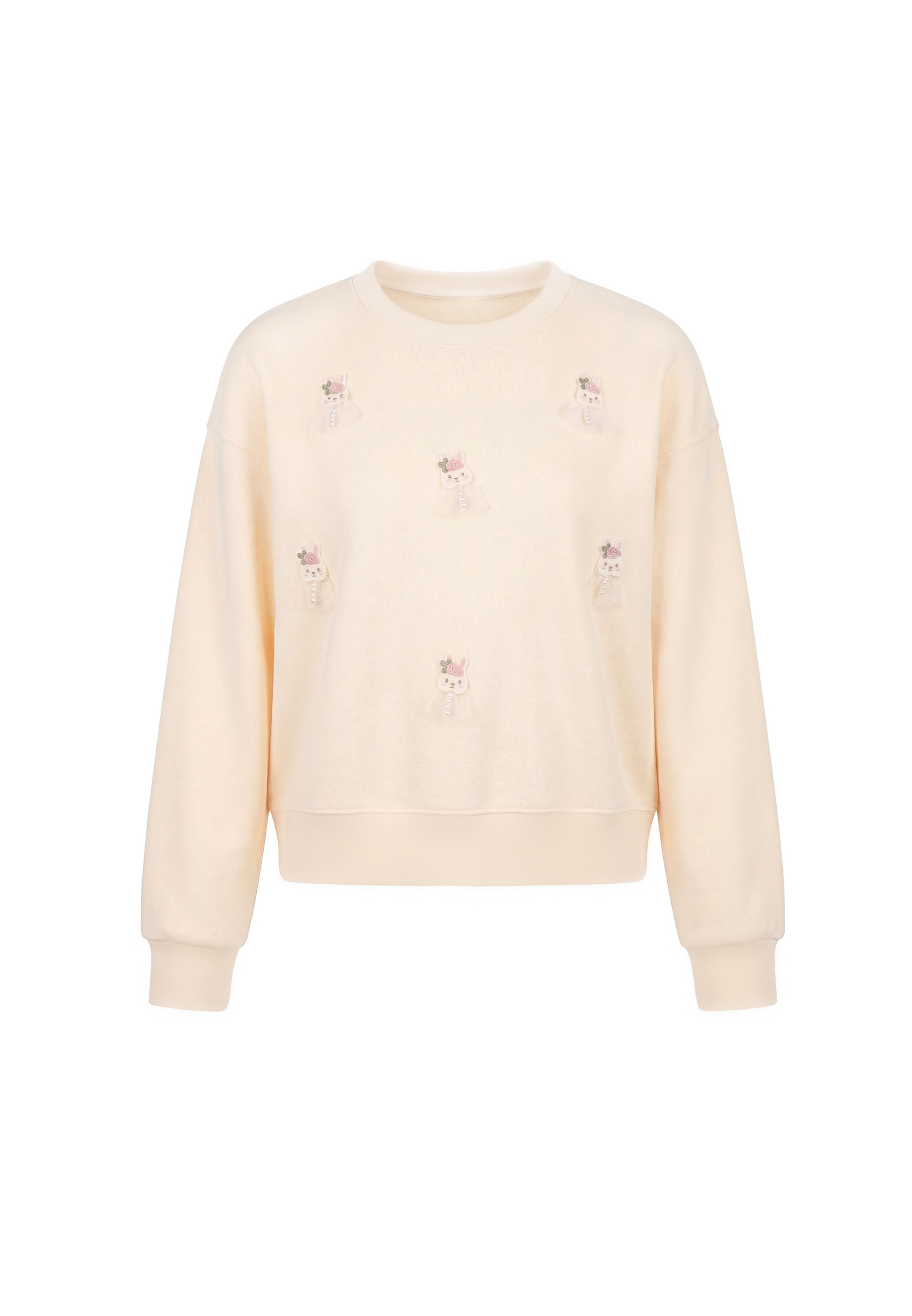 MYMO Sweatshirt 'Pop' in Beige: front