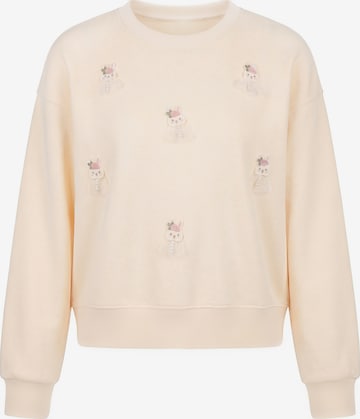 Sweat-shirt 'Pop' MYMO en beige : devant