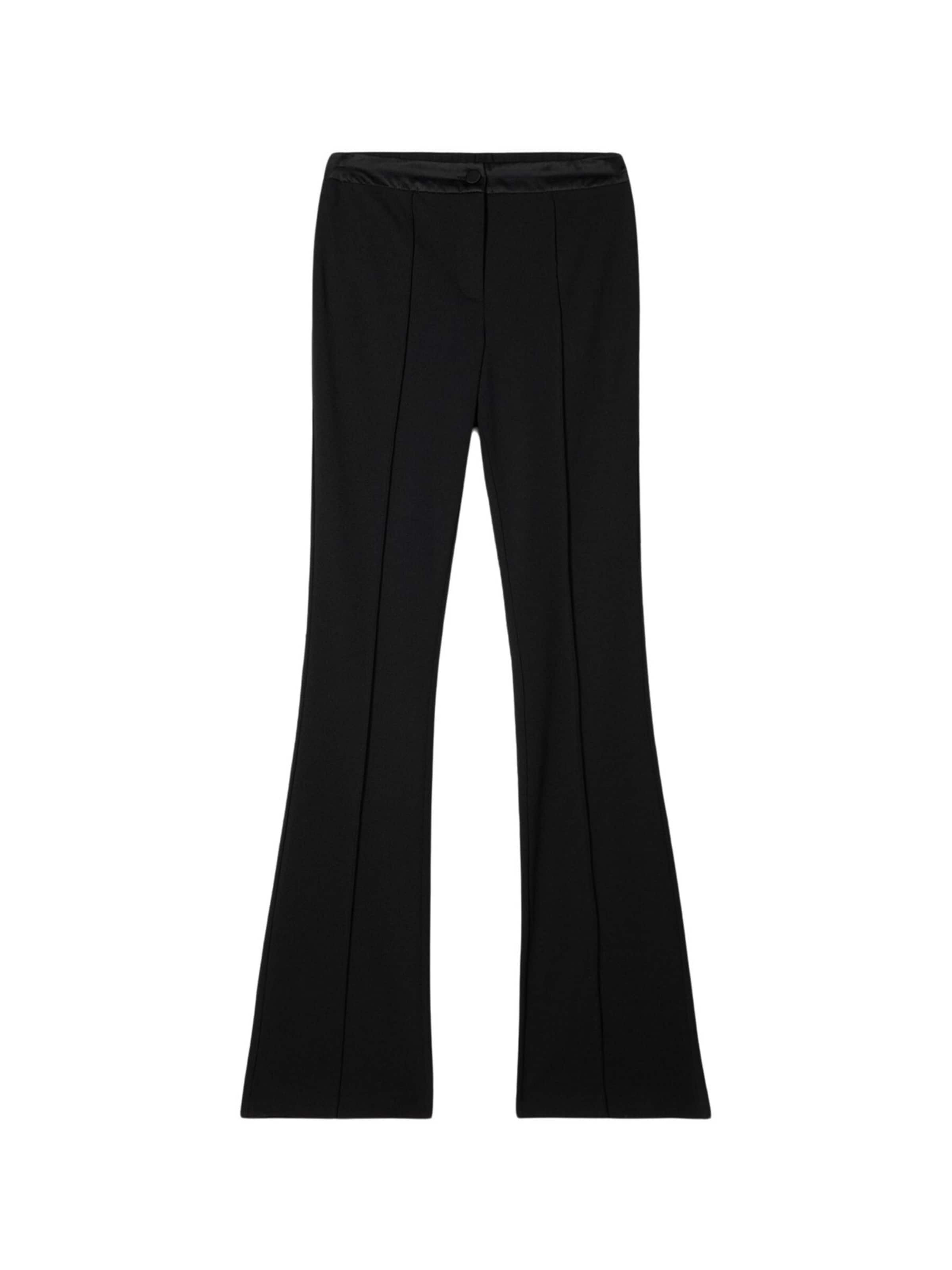 évasé Pantalon oltre en noir : devant
