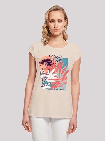 F2 Shirt 'F2 Beach Vibes Sommer Style' in Beige: front