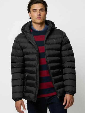 U.S. POLO ASSN. Jacke 'Artur' in Schwarz: Vorderseite