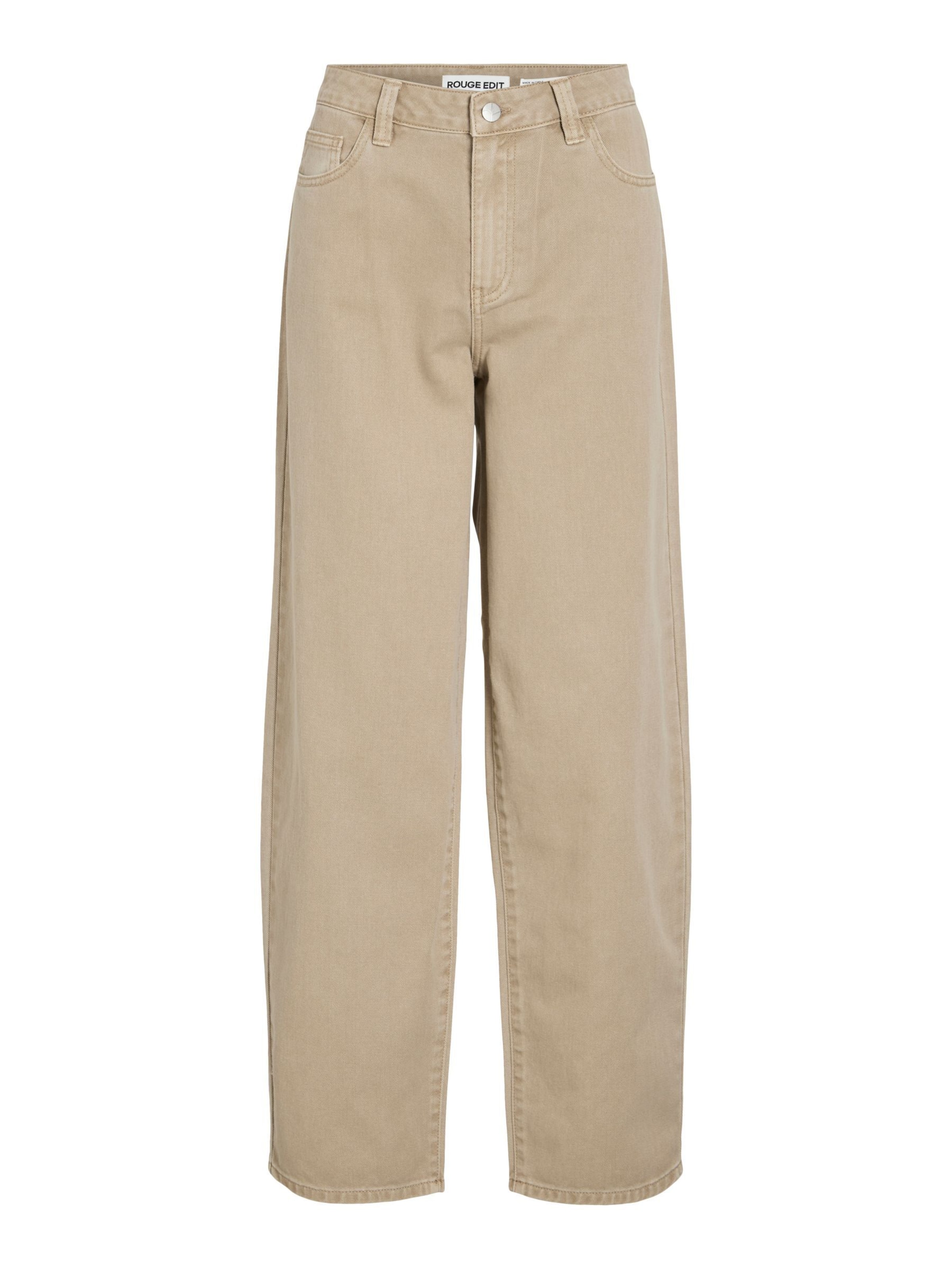 ROUGE EDIT Wide Leg Jeans in Grau: Vorderseite