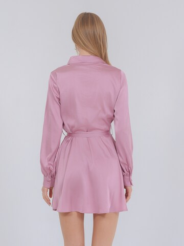 FRESHLIONS Shirt Dress ' Linnea ' in Pink
