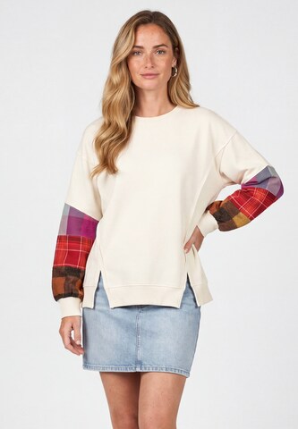 usha BLUE LABEL Sweatshirt in Beige: voorkant