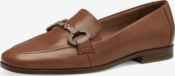 TAMARIS - Sapato Slip-on em castanho: frente