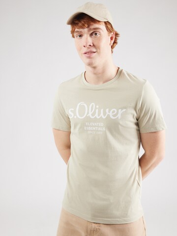 Maglietta di s.Oliver in beige: frontale