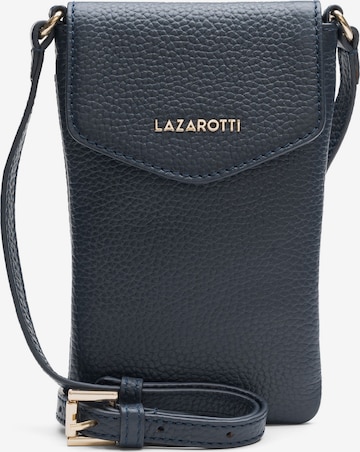 Lazarotti Crossbody Bag 'Bologna Leather' in Blue: front