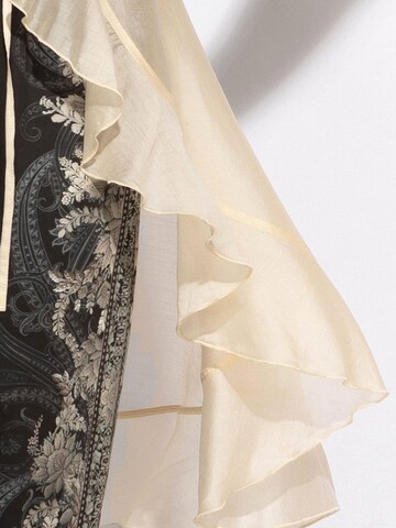 JIORO Tunic 'FROZEN LOTUS' in Beige