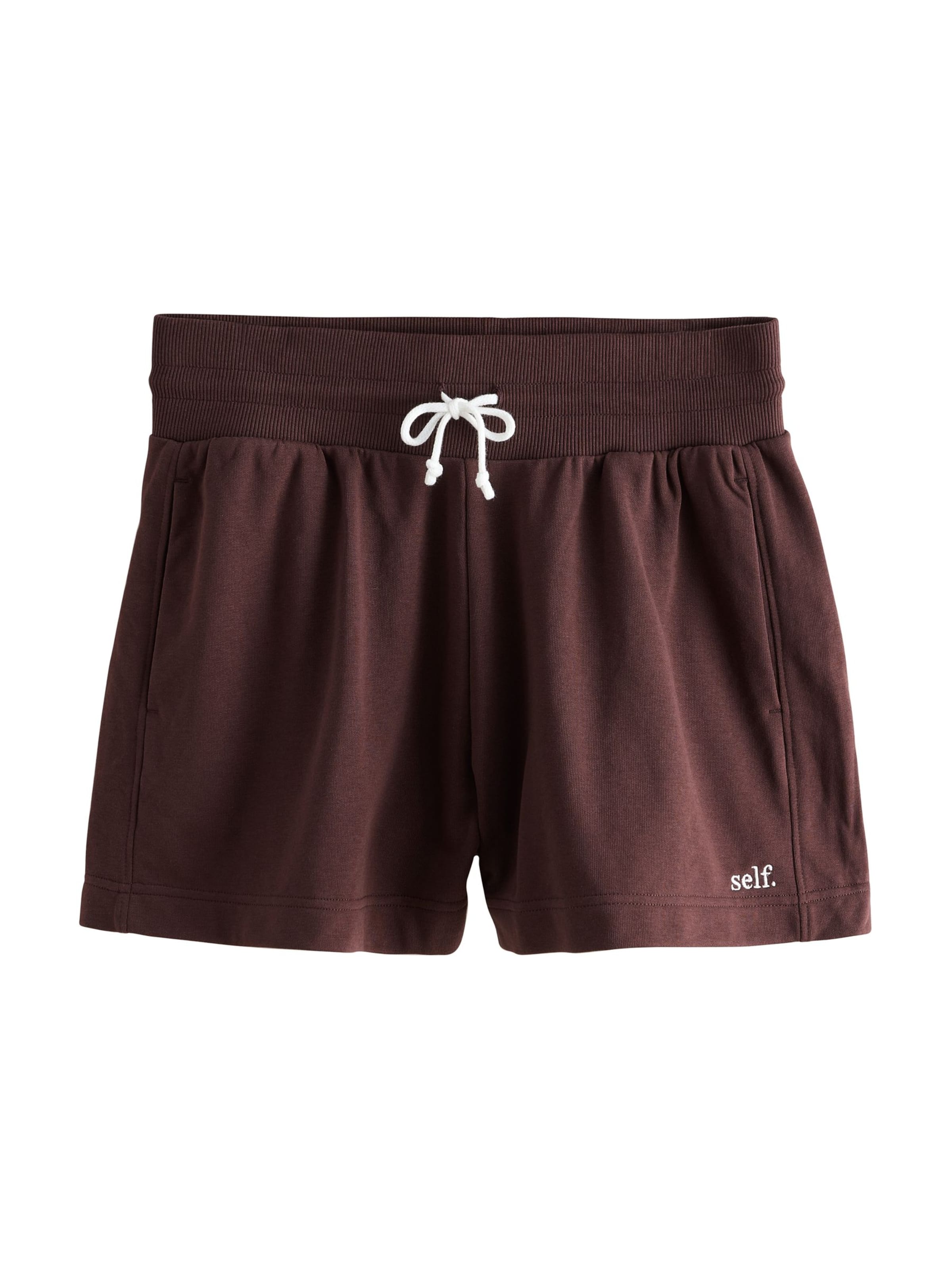 self. Shorts in Braun: Vorderseite