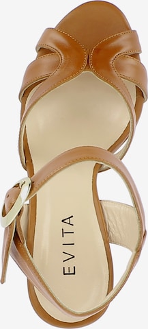 EVITA Strap Sandals in Brown