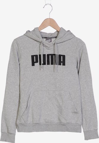 PUMA Sweatshirt & Zip-Up Hoodie in S in Grey: front