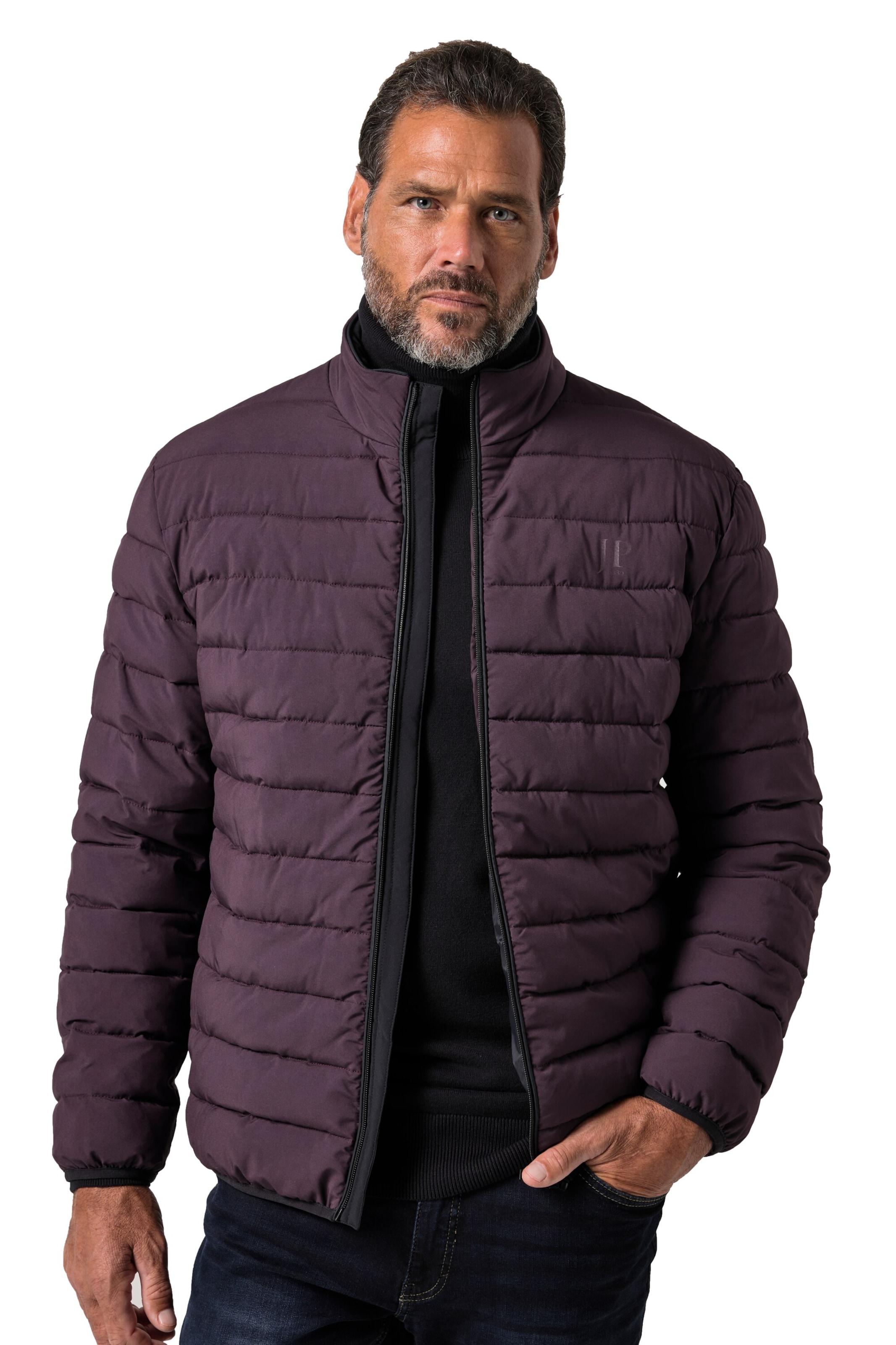 JP1880 Winterjas in Lila: voorkant