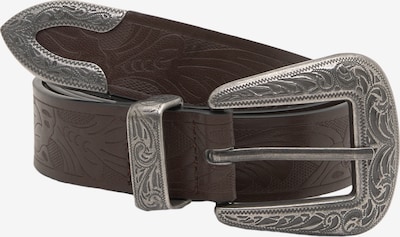 Pull&Bear Vyö 'STWD' värissä tummanruskea / hopea, Tuotenäkymä