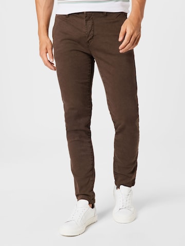 Only & Sons Chino 'PETE' in Bruin: voorkant