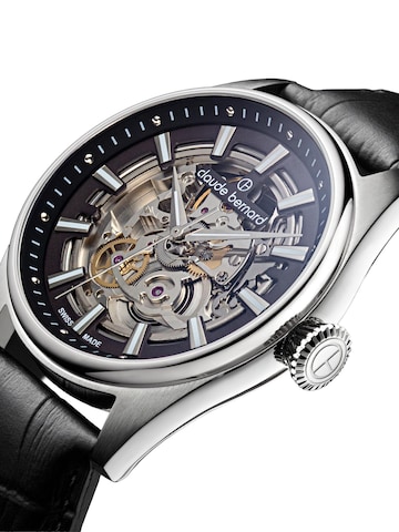 Claude Bernard Analoguhr 'Proud Heritage Automatic Skeleton' in Schwarz