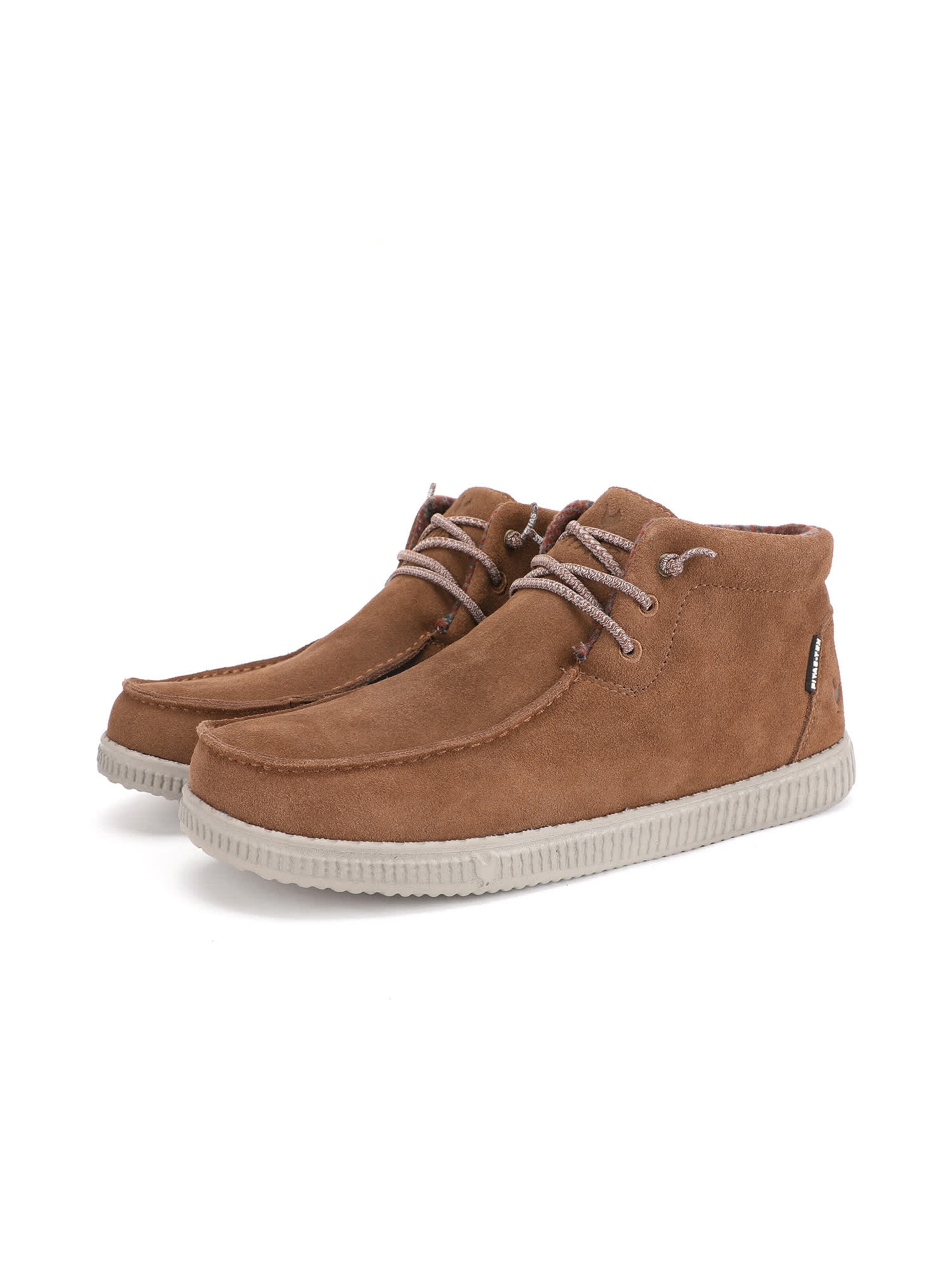 Walk In Pitas Lace-up boots 'Wallabee' in Beige: front