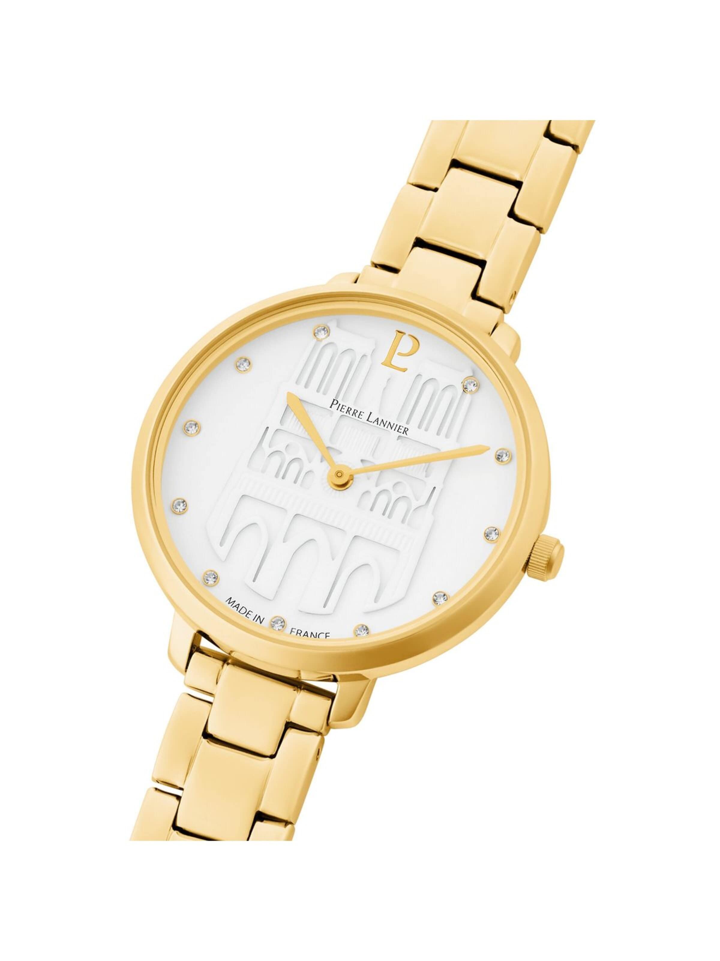 Montre à affichage analogique 'Coeur Battant' Pierre Lannier en blanc