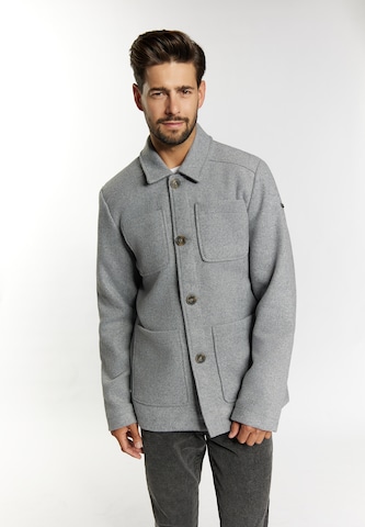 DreiMaster Vintage Between-Seasons Coat in Grey: front