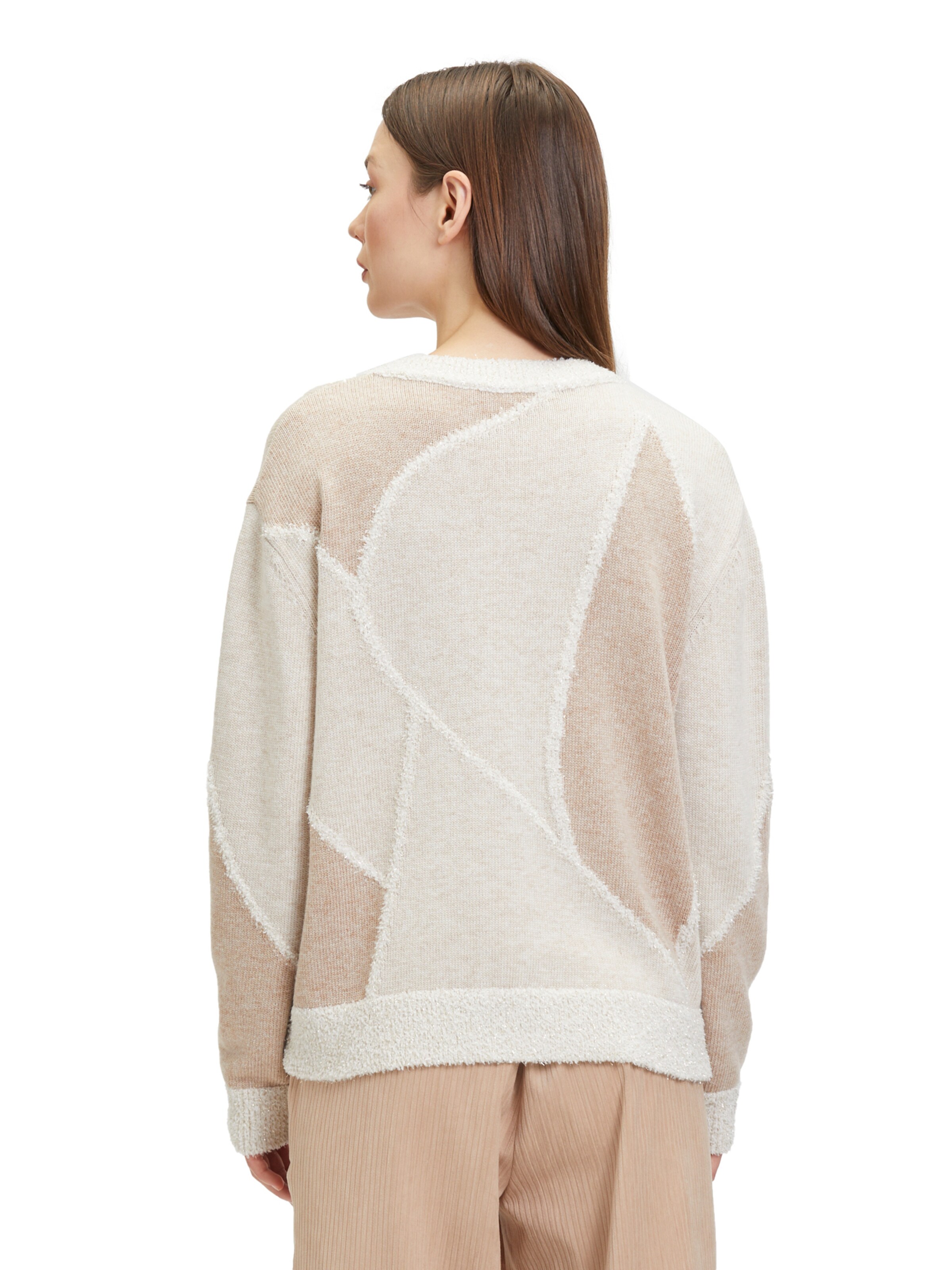 Betty & Co Pullover 'Intarsie' in Braun
