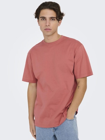 Only & Sons Shirt 'Fred' in Rood