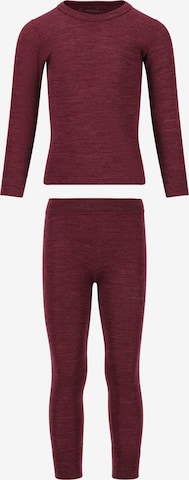 ZigZag Underwear Set 'Terry' in Red: front