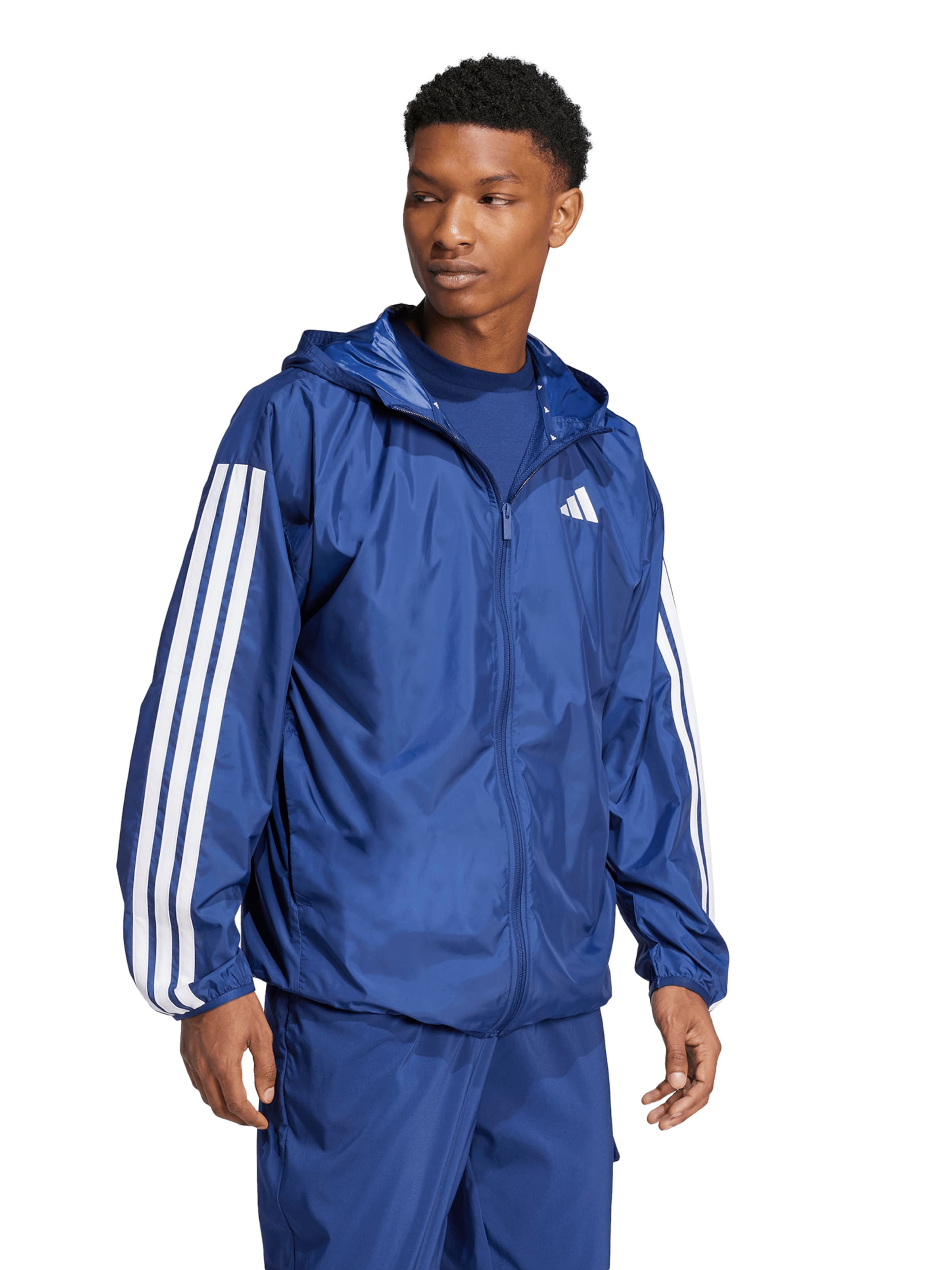 ADIDAS SPORTSWEAR Αθλητικό μπουφάν 'Essentials' σε μπλε