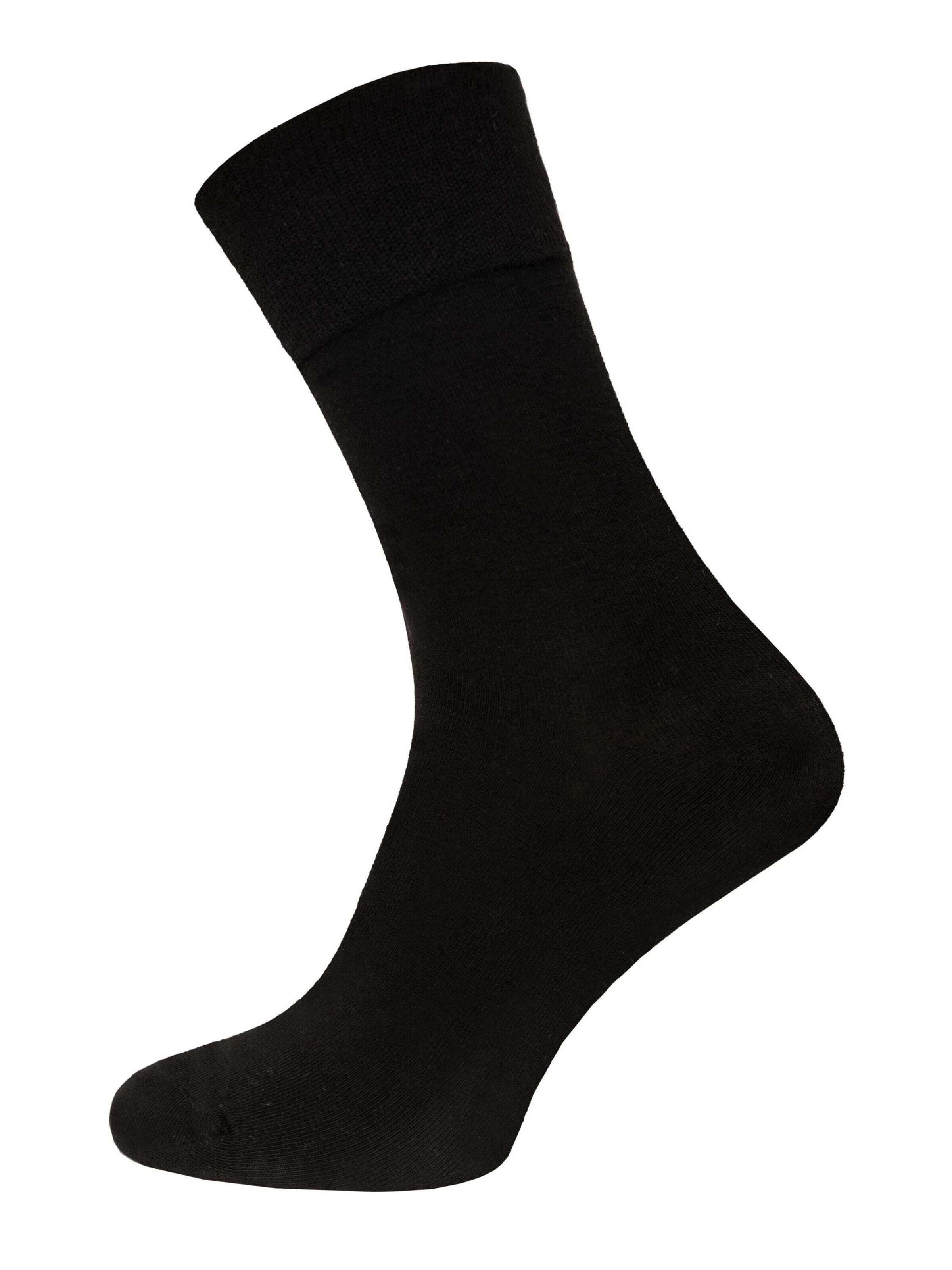 HomeOfSocks Socks 'Ein Paar Bambus Viskose Kaschmir Basic Business Socke - Luxuriöse Socke für den Alltag' in Black: front