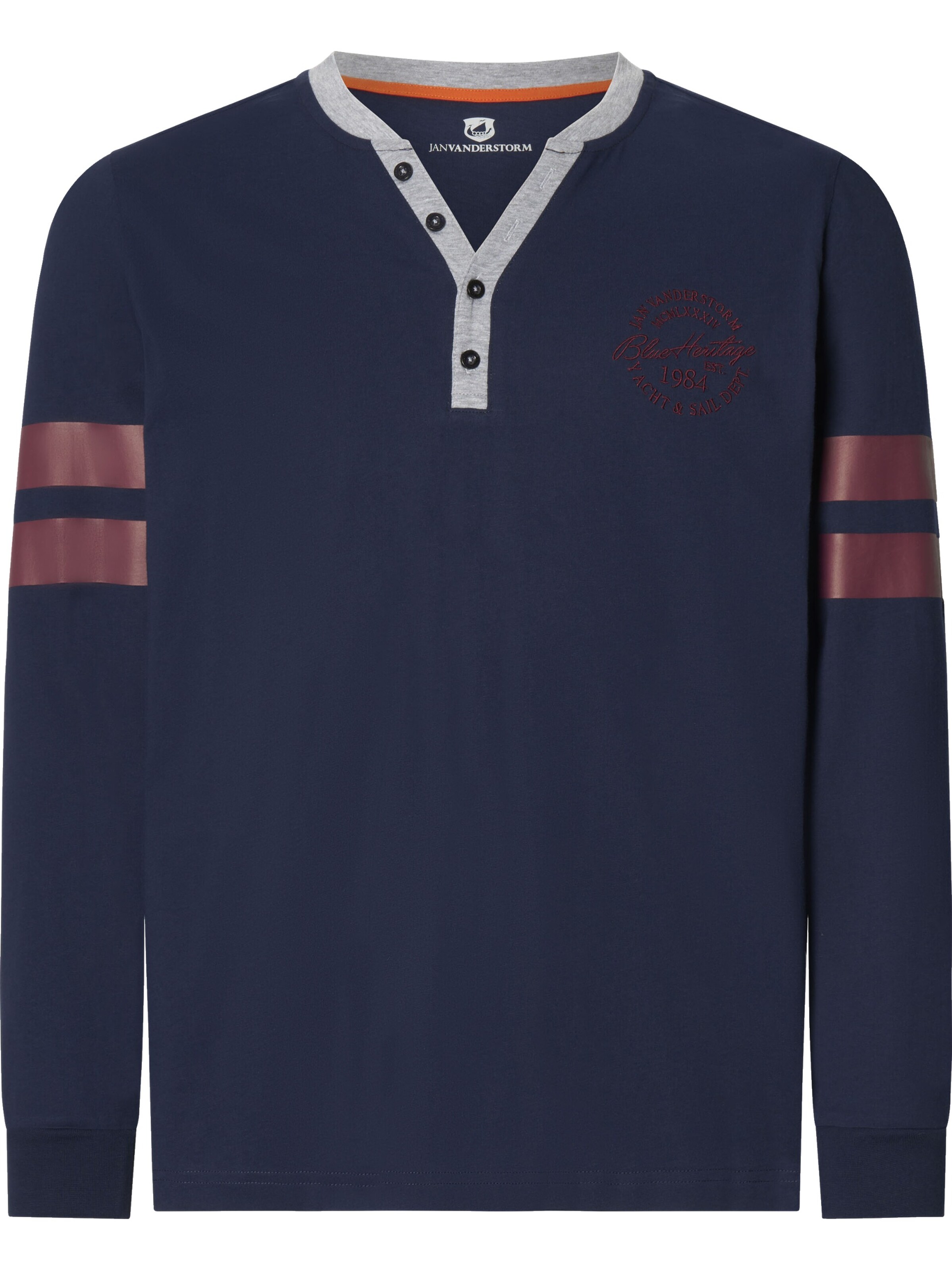 Jan Vanderstorm Long Pajamas 'Answald' in Blue